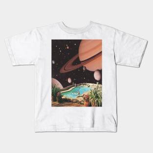 Galaxy Space Pool Kids T-Shirt